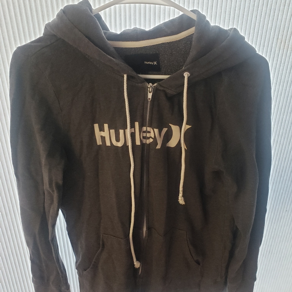 Grey Hurley zip-up hoodie